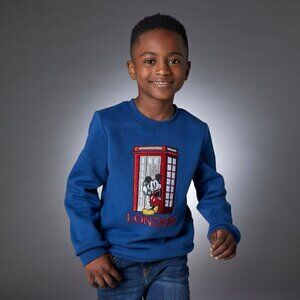 Disney Store Europe Mickey Mouse London City Sweatshirt For Kids 7-8